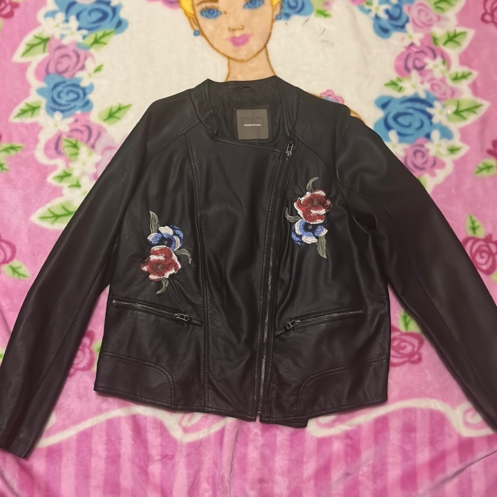 Rose Leather Jacket